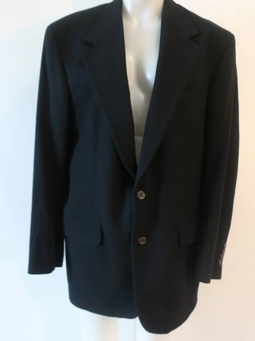 Mens Peterborough x Bloomingdale's Navy (Item-15) Pure Cashmere Sport Coat 42R